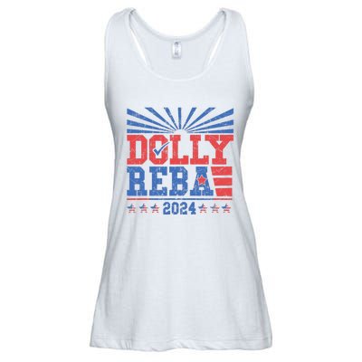 Dolly And Reba 2024 Ladies Essential Flowy Tank