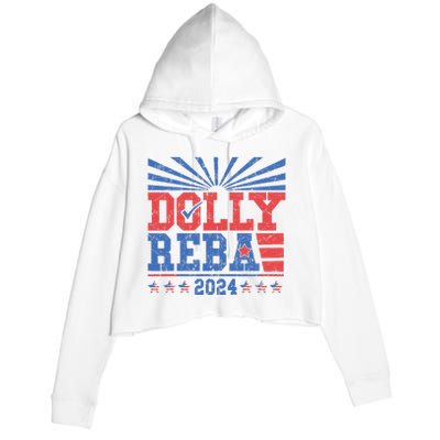 Dolly And Reba 2024 Crop Fleece Hoodie