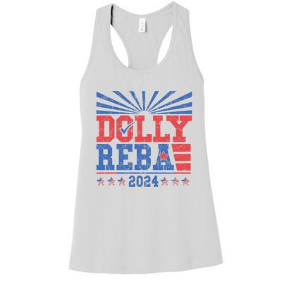 Dolly And Reba 2024 Women's Racerback Tank