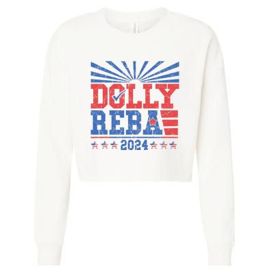 Dolly And Reba 2024 Cropped Pullover Crew