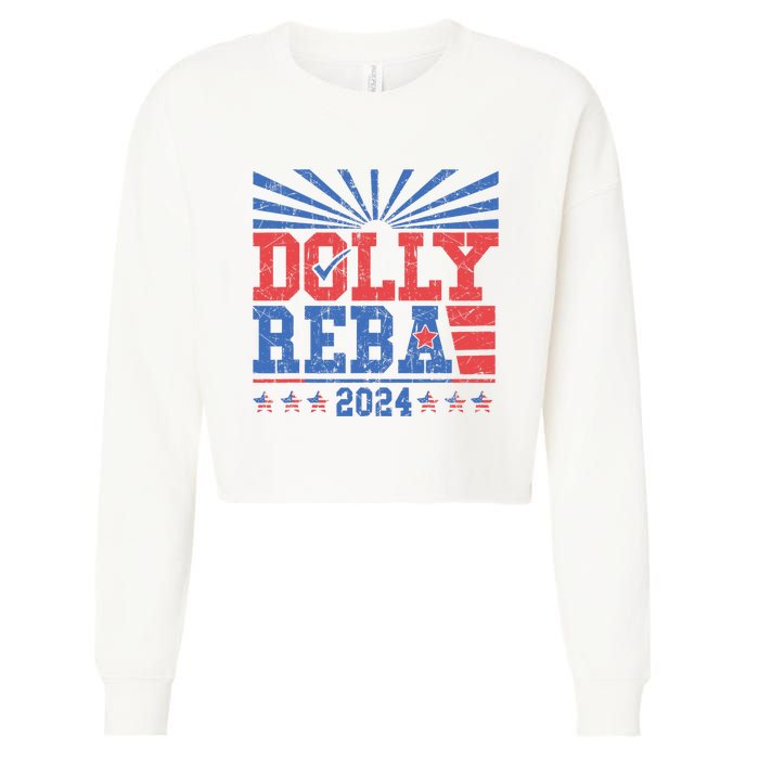 Dolly And Reba 2024 Cropped Pullover Crew