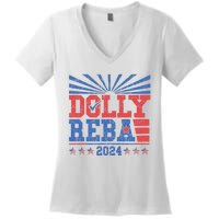 Dolly And Reba 2024 Women's V-Neck T-Shirt