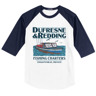 Dufresne And Redding Fishing Charters Baseball Sleeve Shirt