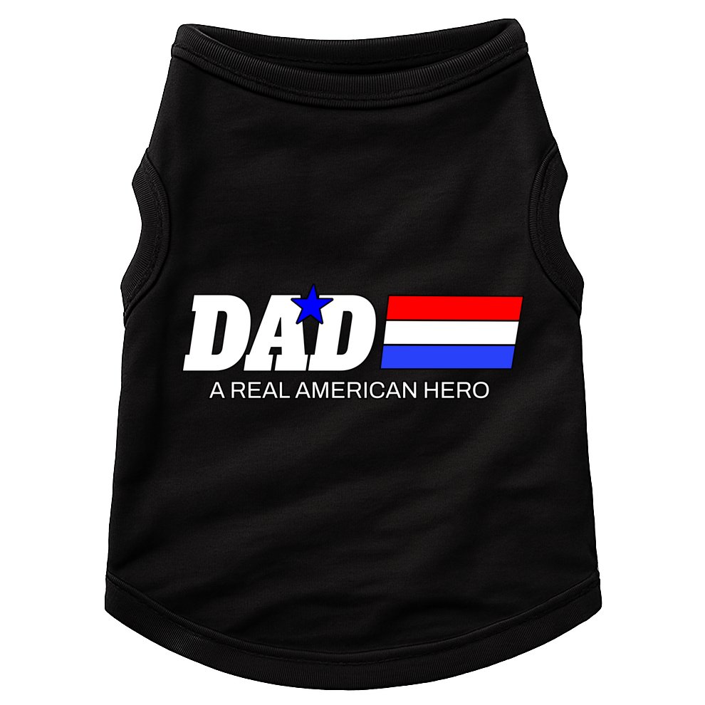 Dad A Real American Hero Doggie Tank