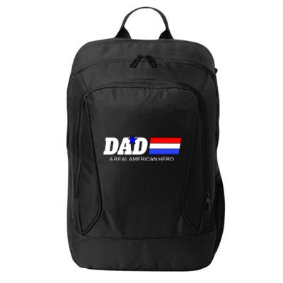 Dad A Real American Hero City Backpack