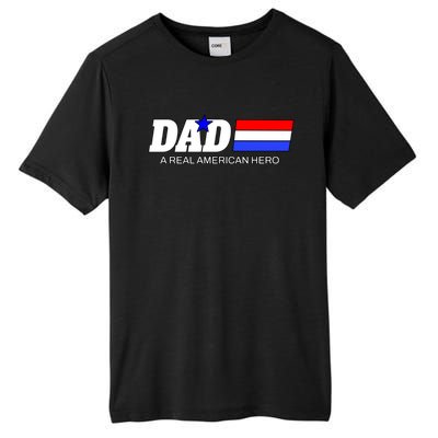 Dad A Real American Hero Tall Fusion ChromaSoft Performance T-Shirt