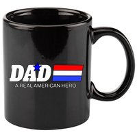Dad A Real American Hero 11oz C Handle Ceramic Mug