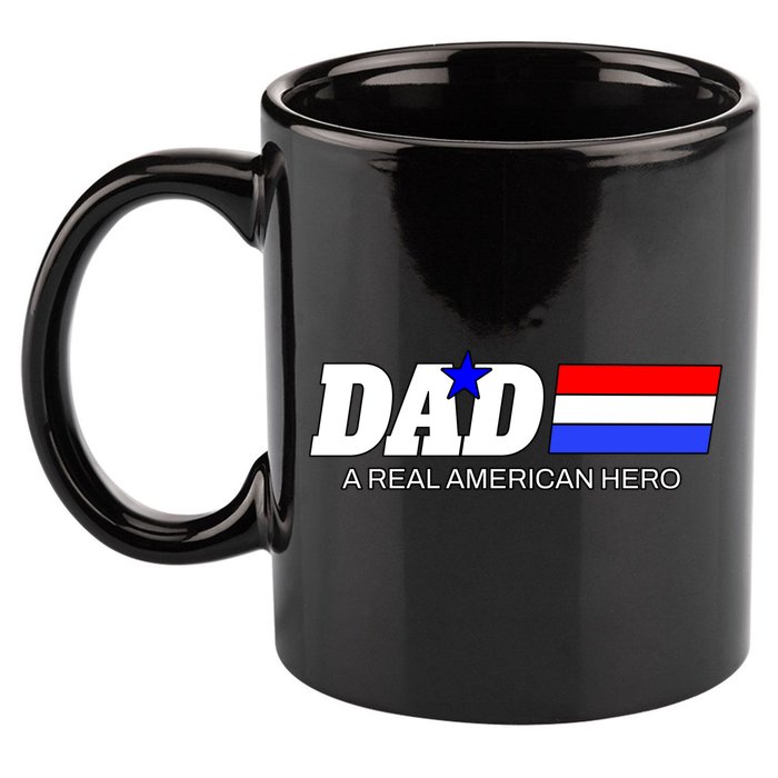 Dad A Real American Hero 11oz C Handle Ceramic Mug