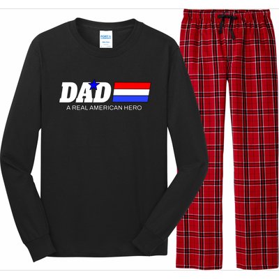 Dad A Real American Hero Long Sleeve Pajama Set