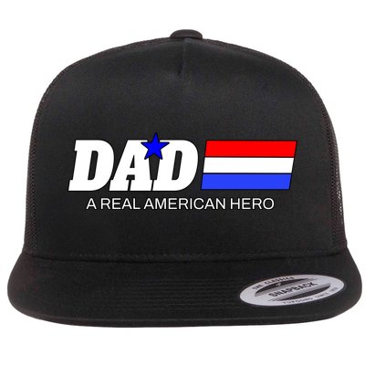 Dad A Real American Hero Flatbill Hat