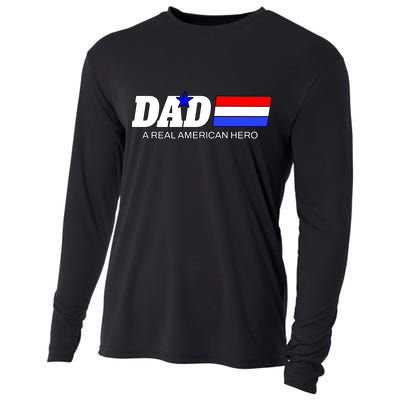 Dad A Real American Hero Cooling Performance Long Sleeve Crew