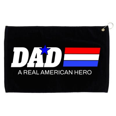 Dad A Real American Hero Grommeted Golf Towel