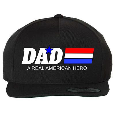 Dad A Real American Hero Wool Snapback Cap