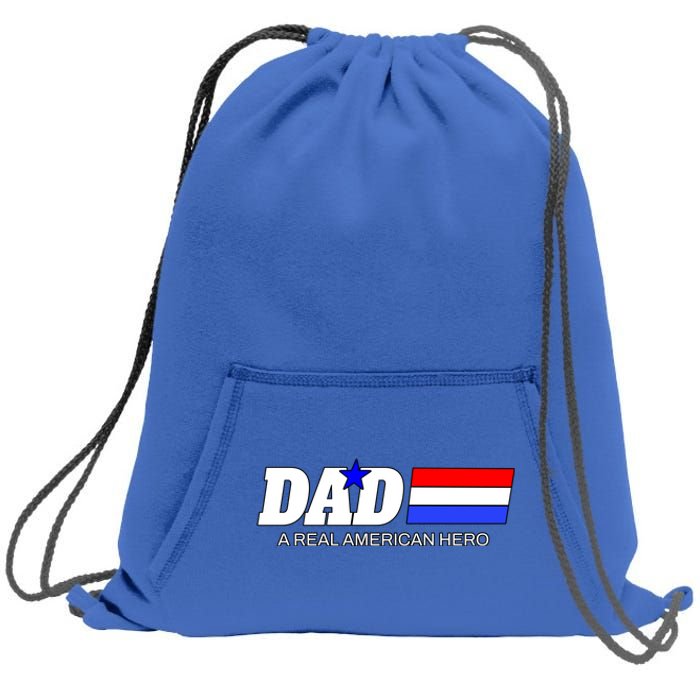 Dad A Real American Hero Sweatshirt Cinch Pack Bag