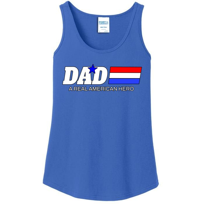 Dad A Real American Hero Ladies Essential Tank