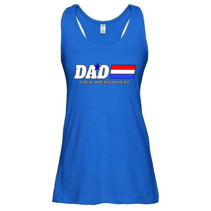 Dad A Real American Hero Ladies Essential Flowy Tank