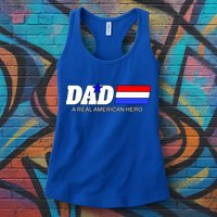Dad A Real American Hero Womens Tank Top