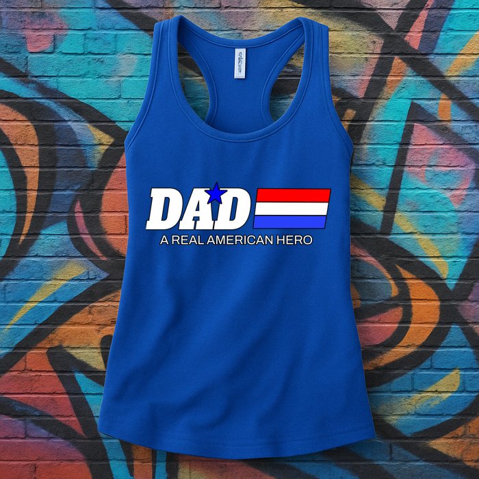 Dad A Real American Hero Womens Tank Top