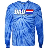 Dad A Real American Hero Tie-Dye Long Sleeve Shirt