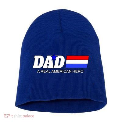 Dad A Real American Hero Short Acrylic Beanie