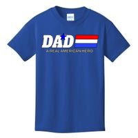 Dad A Real American Hero Kids T-Shirt