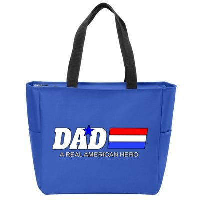 Dad A Real American Hero Zip Tote Bag