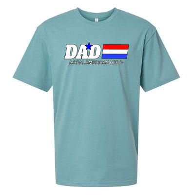 Dad A Real American Hero Sueded Cloud Jersey T-Shirt