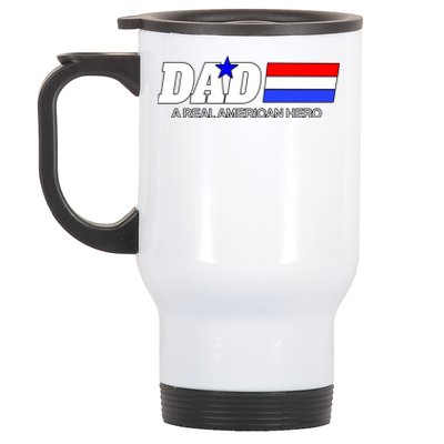 Dad A Real American Hero Stainless Steel Travel Mug