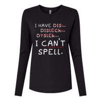 Dyslexia Awareness Reading Disorder Learning Disability Womens Cotton Relaxed Long Sleeve T-Shirt