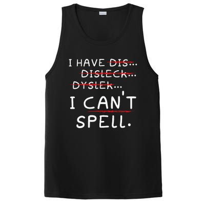 Dyslexia Awareness Reading Disorder Learning Disability PosiCharge Competitor Tank