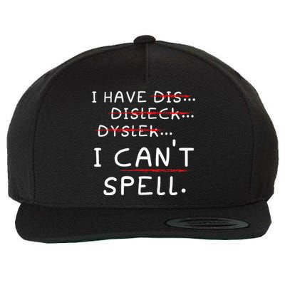 Dyslexia Awareness Reading Disorder Learning Disability Wool Snapback Cap