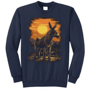 Donkey Animal Retro Style Graphic Tee for Boy Girl Sweatshirt