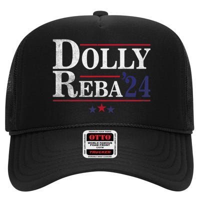 Dolly And Reba 2024 Trendy Design High Crown Mesh Back Trucker Hat