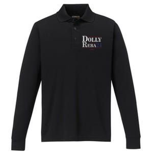 Dolly And Reba 2024 Trendy Design Performance Long Sleeve Polo