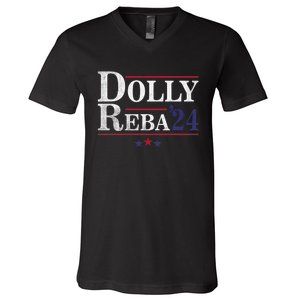 Dolly And Reba 2024 Trendy Design V-Neck T-Shirt