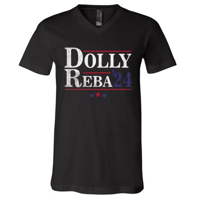 Dolly And Reba 2024 Trendy Design V-Neck T-Shirt