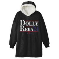 Dolly And Reba 2024 Trendy Design Hooded Wearable Blanket