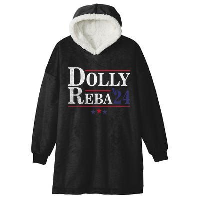 Dolly And Reba 2024 Trendy Design Hooded Wearable Blanket