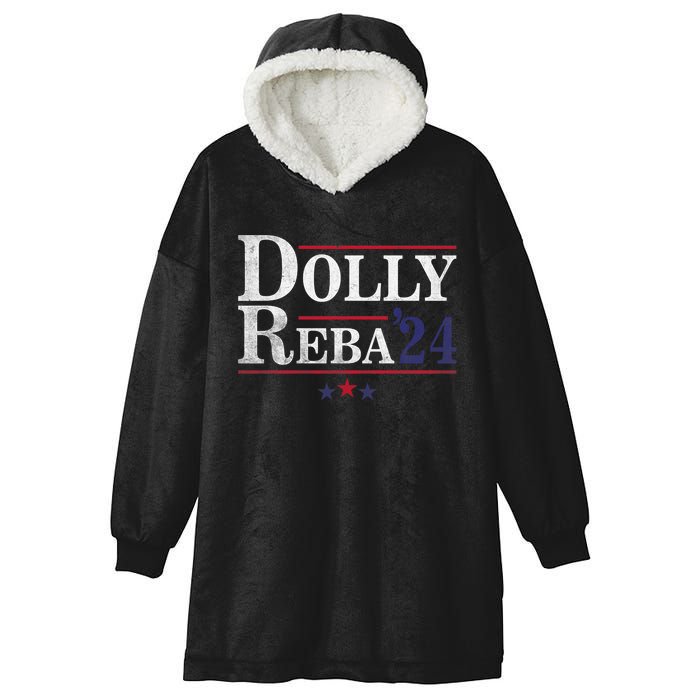 Dolly And Reba 2024 Trendy Design Hooded Wearable Blanket