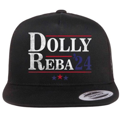 Dolly And Reba 2024 Trendy Design Flat Bill Trucker Hat