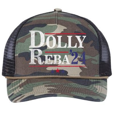 Dolly And Reba 2024 Trendy Design Retro Rope Trucker Hat Cap