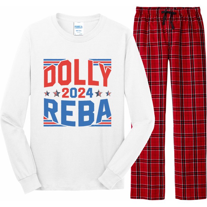 Dolly And Reba 2024 Funny Gift Long Sleeve Pajama Set