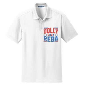 Dolly And Reba 2024 Funny Gift Dry Zone Grid Polo