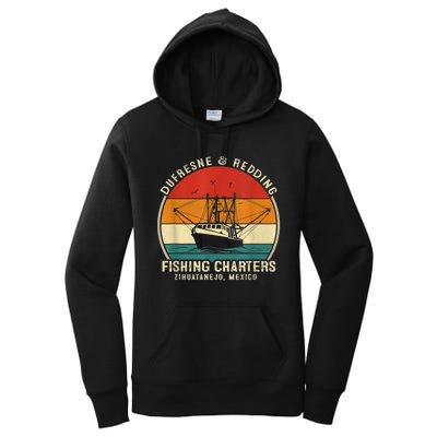 DUFRESNE And REDDING Fishing Charters Vintage Boating Women's Pullover Hoodie