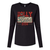 Dolly And Reba 2024 For President Dolly Reba Womens Cotton Relaxed Long Sleeve T-Shirt