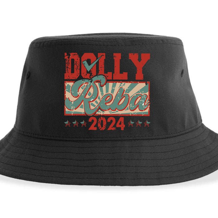 Dolly And Reba 2024 For President Dolly Reba Sustainable Bucket Hat