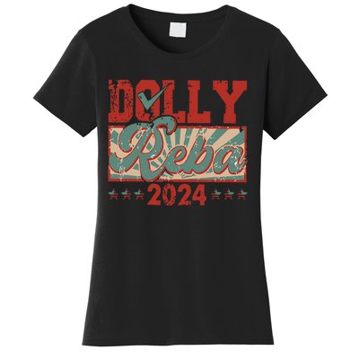 Dolly And Reba 2024 For President Dolly Reba Women's T-Shirt