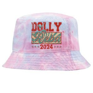 Dolly And Reba 2024 For President Dolly Reba Tie-Dyed Bucket Hat