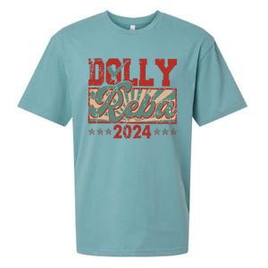 Dolly And Reba 2024 For President Dolly Reba Sueded Cloud Jersey T-Shirt