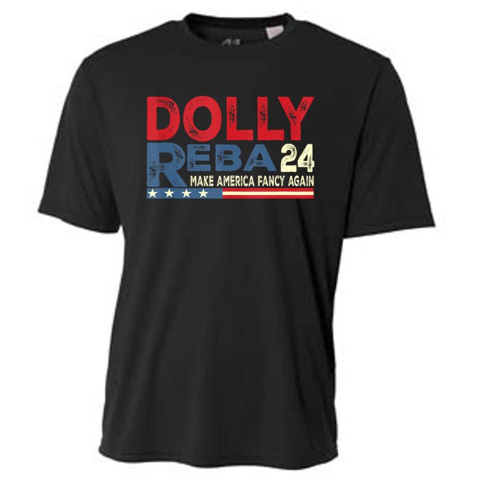 Dolly And Reba 2024 Make America Fancy Again Cooling Performance Crew T-Shirt